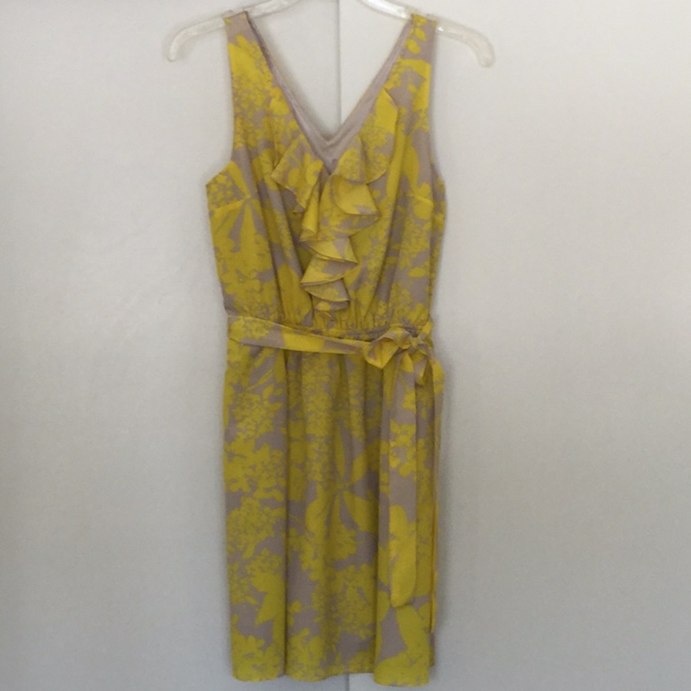 Express v-neck dress w pockets & removable tie SM